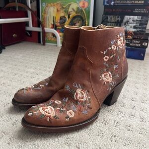 Shyanne Millie Floral Embroidered Booties